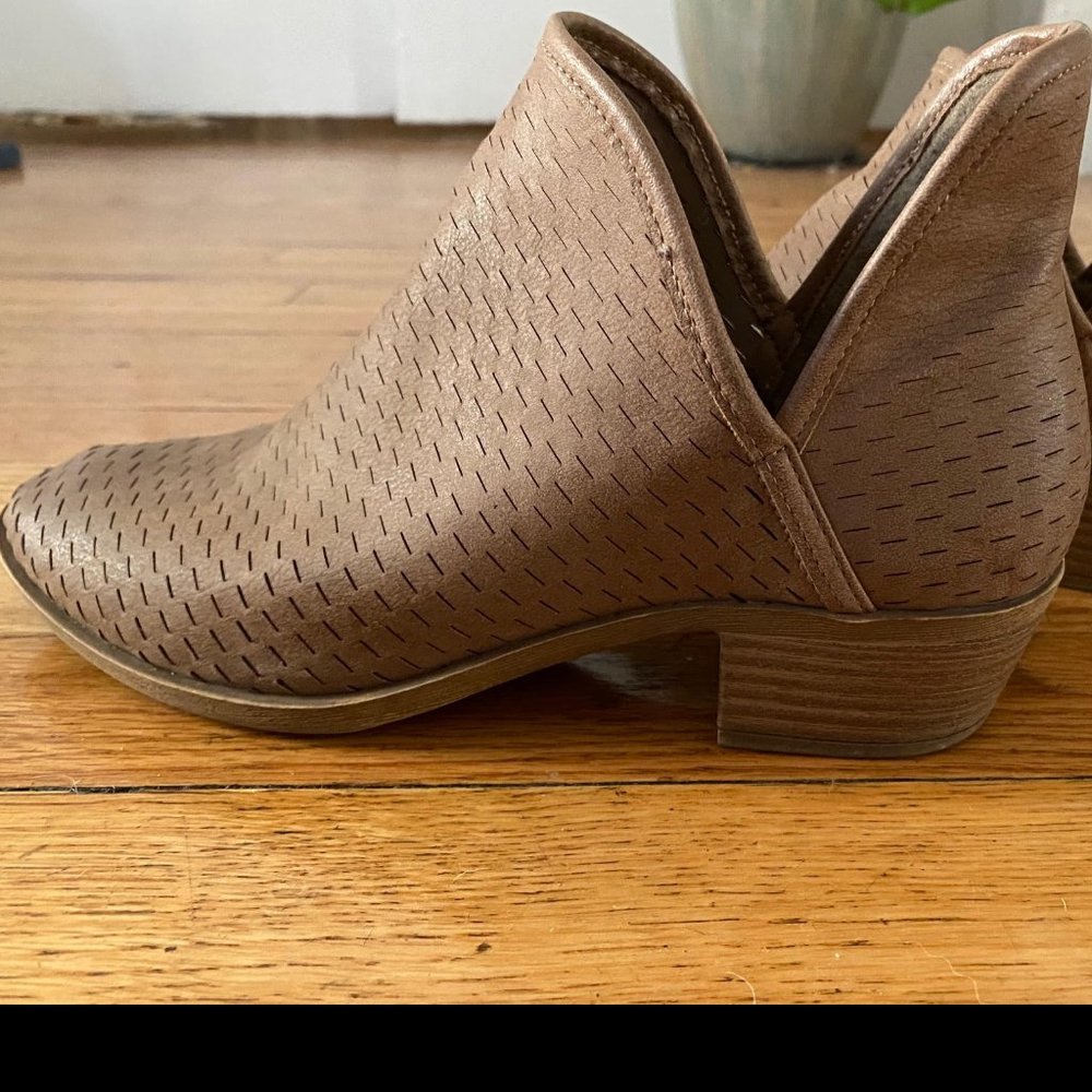 Madden Girl Brown Suede Booties